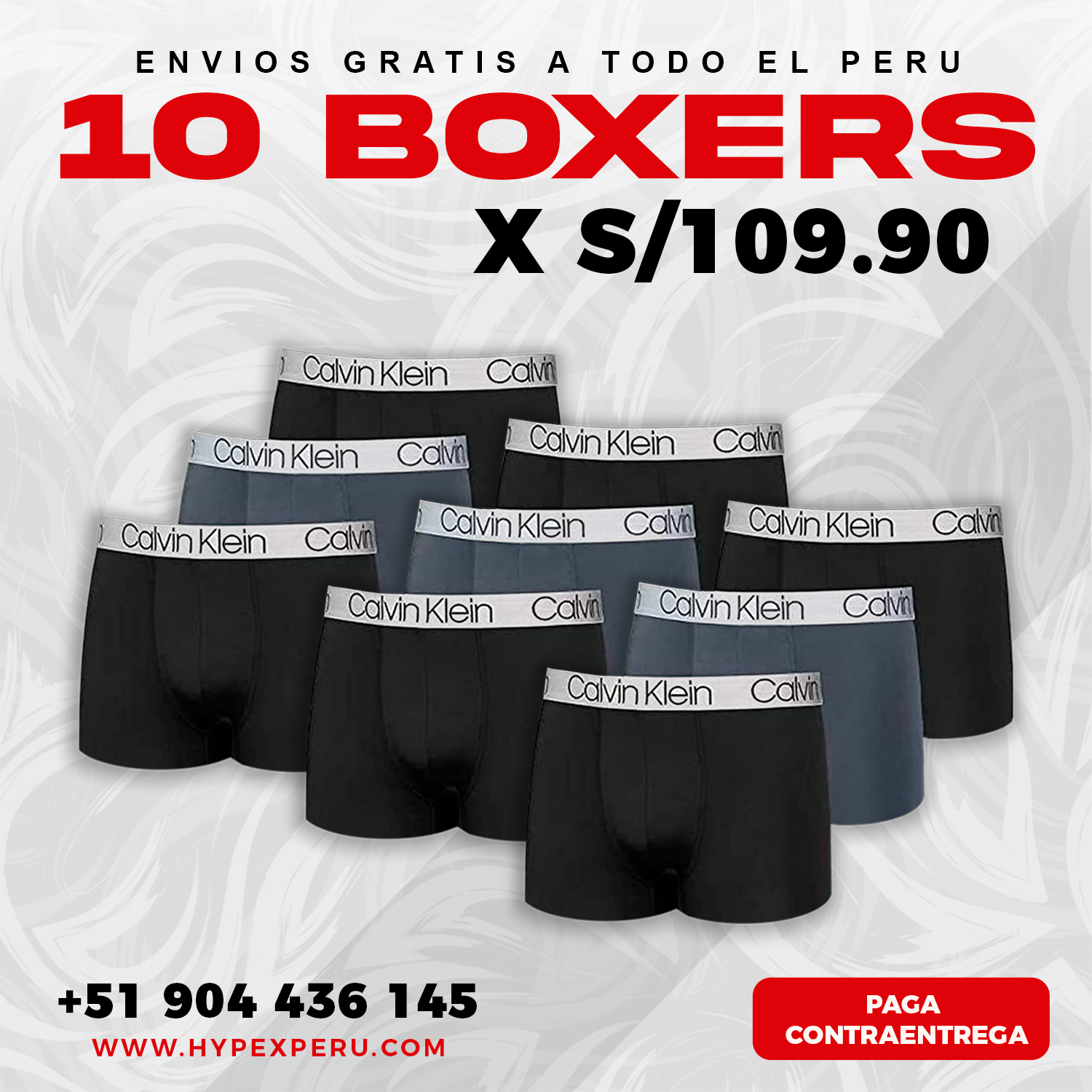 10 Boxers + Regalo